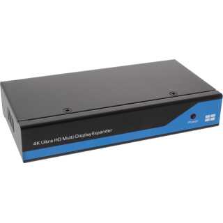 InLine - Displayport zu HDMI 2x2 Videowand Splitter, 1 Eingang auf 4 Ausgänge, 4K