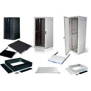 Triton - RMA-32-A68-BAX-A1 19" Netzwerkschrank 32HE, 600x800mm, Glastür, schwarz