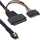 InLine - Slim SAS Kabel, SFF-8654 4i zu U.2 SFF-8639 + SATA Strom, 24Gb/s, 1m