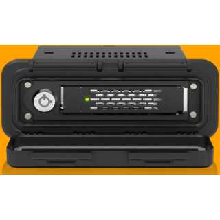 ICY DOCK - ToughArmor EX - MB601V4KW-B - 1-Bay 2.5" U.2/U.3 NVMe SSD Wechselrahmen-Gehäuse in robuster Ausführung mit wasserabweisender Frontblende