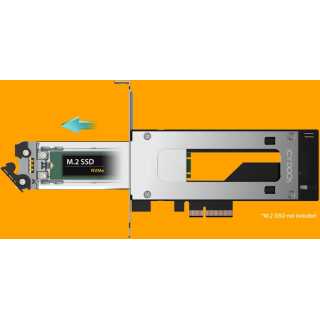 ICY DOCK - MB840M5P-B - ExpressSlot Elite - 1-Bay M.2 NVMe zu PCIe 5.0 x4 Wechselrahmen-Gehäuse / Adapter für PCIe-Erweiterungsslot