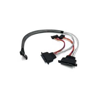 Kabel - MCIO x8 74 Pin to 2 X SFF-8639 U.2 Cable - 50CM