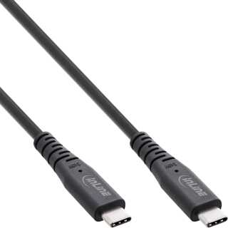 InLine - USB4 Kabel, USB-C ST/ST, PD 240W, 8K60Hz, TPE schwarz, 2m