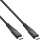 InLine - USB4 Kabel, USB-C ST/ST, PD 240W, 8K60Hz, TPE schwarz, 2m
