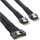 InLine - Slim SAS Kabel, SFF-8654 8i zu 2x SFF-8654 4i, 0,75m