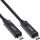 InLine - USB 3.2 Gen.2 AOC Kabel, USB-C Stecker/Stecker, 8K60Hz, 60W, schwarz, 15m