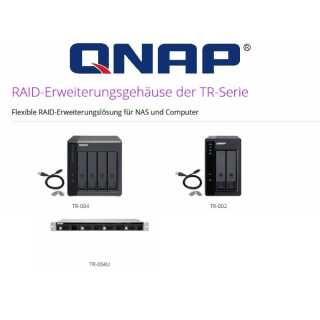 QNAP - TR-004 - Festplatten-Array - 0 TB - 4 Schächte (SATA-300)USB 3.2 Gen 1 (extern)