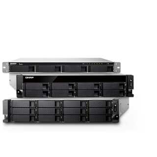 QNAP - TS-873AeU-4G - NAS-Server - 8 Schächte - Rack 2U - SATA 6Gb/s RAID 0 1 5 6 10 50 JBOD 60 RAM 4 GB 2.5 Gigabit Ethernet iSCSI Support