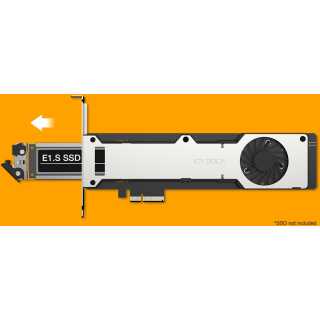 ICY DOCK - ExpressSlot Elite MB221E5P-B - E1.S NVMe SSD zu PCIe 5.0 x4 Wechselrahmen / Adapterkarte für PCIe-Erweiterungssteckplatz