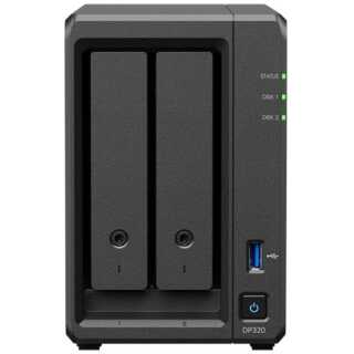 Synology - DP320 - NAS-Server - 16 TB HDD 8 TB x 2 RAID 1 RAM 8 GB Gigabit Ethernet