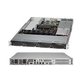 Supermicro - SuperChassis 815TQ-R700WB - Rack-Montage - 1U - E-ATX SATA/SAS Hot-Swap 700 Watt Schwarz