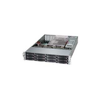 Supermicro - SuperChassis 826BE1C-R920LPB (black) - Rack-Montage 2U - enhanced E-ATX SATA/SAS Hot-Swap 920 Watt Schwarz