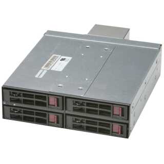 Supermicro - CSE-M14TQC Mobile Rack - Mobile Rack CSE-M14TQC - Gehäuse für Speicherlaufwerke mit Lüfter - 2.5" (6.4 cm) schwarz