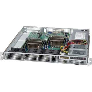 Supermicro - SuperChassis 514-505 (No Paint) - Rack-Montage 1U - E-ATX -  SATA/SAS nicht Hot-Swap-fähig 500 Watt