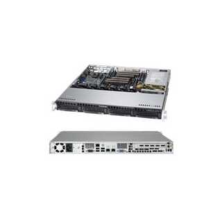 Supermicro - SC813M FTQC-505CB - Rack-Montage - 1U - ATX SATA/SAS Hot-Swap 500 Watt Schwarz