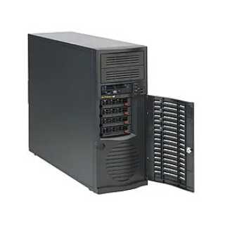 Supermicro - SuperChassis 733TQ-668B - Tower - E-ATX - SATA/SAS - Hot-Swap 668 Watt Schwarz USB