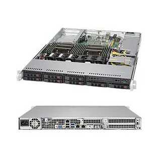 Supermicro  - SuperChassis  - Rack-Montage - 1U - Erweitertes ATX SATA/SAS/PCI Express Hot-Swap 600 Watt Schwarz