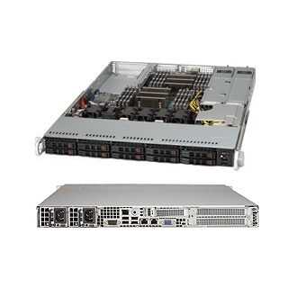 Supermicro - SC116 AC2-R706WB2 - Rack-Montage - 1U verbessertes erweitertes ATX SATA/SAS/PCI Express Hot-Swap 750 Watt Schwarz USB