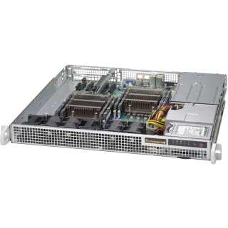 Supermicro - SuperChassis 514-R407C - Rack-Montage 1U - E-ATX - SATA/SAS nicht Hot-Swap-fähig 400 Watt