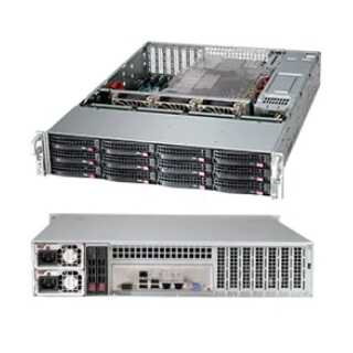 Supermicro - SuperChassis 826BE1C4-R1K23LPB - Rack-Montage - 2U verbessertes erweitertes ATX SATA/SAS Hot-Swap 1200 Watt Schwarz