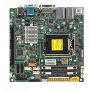 Supermicro - X11SCV-L - Motherboard - Mini-ITX - LGA1151 Socket - H310 Chipsatz - USB 3.1 Gen 1, USB-C Gen1 - 2 x Gigabit LAN - Onboard-Grafik (CPU erforderlich) (retail pack)