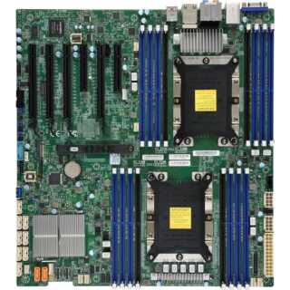 Supermicro - Motherboard X11DAi-N - erweitertes ATX - Socket P - 2 Unterstützte CPUs - C621 - USB 3.0, USB 3.1, USB-C - 2 x Gigabit LAN - Onboard-Grafik - HD Audio (8-Kanal)  E-ATX 12" x 13" DDR4  (retail pack)