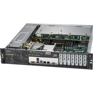 Supermicro - SuperChassis 823MTQC-R802LPB - Rack-Montage - 2U enhanced E-ATX SATA/SAS Hot-Swap 800 Watt Schwarz