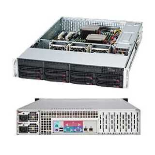 Supermicro - SuperChassis 825TQC-R802LPB - Rack-Montage 2U - enhanced E-ATX SATA/SAS Hot-Swap 800 Watt Schwarz
