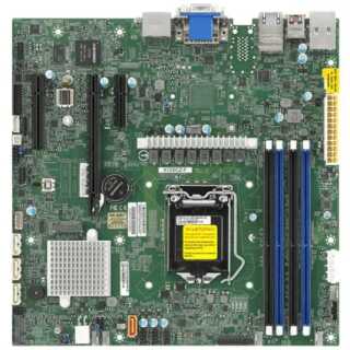 Supermicro - X12SCZ-F - Motherboard - micro ATX - LGA1200-Sockel W480 Chipsatz USB 3.2 Gen 2 2 x Gigabit LAN Onboard-Grafik HD Audio