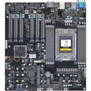 Supermicro - Motherboard M12SWA-TF - E-ATX - Socket sWRX8 - AMD WRX80 Chipsatz - USB-C Gen2, USB 3.2 Gen 1, USB 3.2 Gen 2, USB-C Gen 2x2 - 10 Gigabit LAN, Gigabit LAN - Onboard-Grafik - HD Audio (8-Kanal) RAID 0-1-5-10 SATA Audio Gigabit-LAN HD-Audio Lan