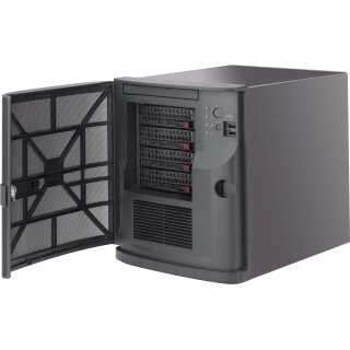 Supermicro - SuperChassis 721TQ-350B2 - MT - Mini-ITX 350 Watt - Schwarz USB