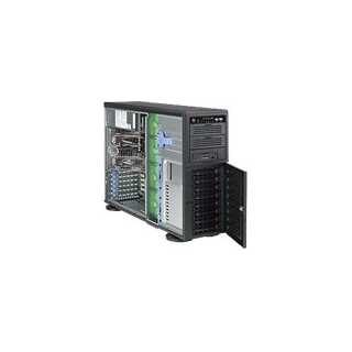 Supermicro - SuperChassis 743TQ-903B-SQ (Black) Tower 4U - E-ATX - SATA/SAS Hot-Swap 900 Watt Schwarz USB