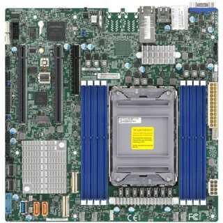 Supermicro - Motherboard X12SPM-TF - micro ATX - LGA4189-Sockel C621A Chipsatz USB 3.2 Gen 1 2 x 10 Gigabit LAN Onboard-Grafik