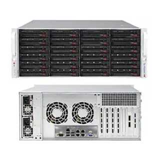 Supermicro - SuperChassis 846BE2C-R1K23B - Rack-Montage 4U - enhanced E-ATX SATA/SAS Hot-Swap Schwarz