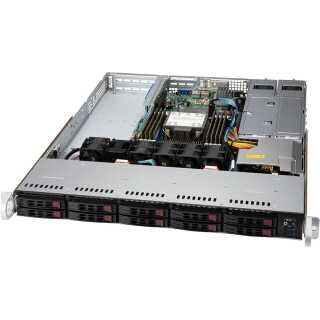 Supermicro - SuperServer 110P-WTR EU-Version - Intel® C216, LGA 4189, Intel, Skalierbare Intel® Xeon®, Intel® Xeon®, DDR4-SDRAM - C2xx DDR4 USB 2.0 USB 3.0 RJ-45 SATA VGA