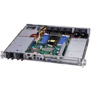 Supermicro - IoT SuperServer 111E-FWTR-EU - Server - Rack-Montage - 1U - 1-Weg - keine CPU - RAM 0 GB - SATA 6.4 cm (2.5") Schacht/Schächte keine HDD 10GbE 1GbE kein Betriebssystem Monitor: keiner Silber