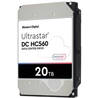 WD - Ultrastar DC HC560 - Festplatte - 20 TB - intern - 3.5" (8.9 cm) - SAS 12Gb/s - 7200 rpm - Puffer: 512 MB