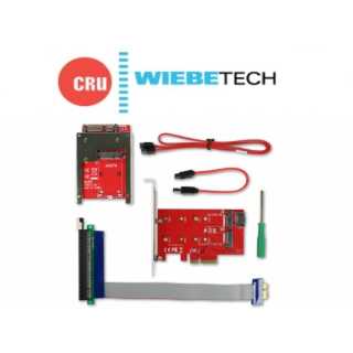 Wiebetech - Ditto DX PCIe adapter bundle - For accessing a variety of SSDs & PCIe devices with Ditto DX - Includes adapter for M.2 (PCIe/NVMe or SATA-based) SSDs, PCIe x4 to x16 adapter, & mSATA to SATA adapter