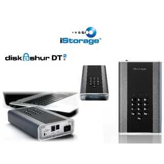 iStorage - diskAshur DT2  3 TB  Graphite - USB 3.1 /  Tamper Proof / Water & Dust Resistant - IP56 / FIPS 140-2 Level 2 / OS & Platform Independent