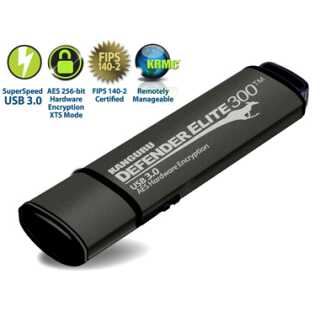Kanguru - 512GB Kanguru Defender Elite300 (Encrypted USB 3.0  Flash Drive), FIPS 140-2 Level 2 mit aufgedruckter Seriennummer