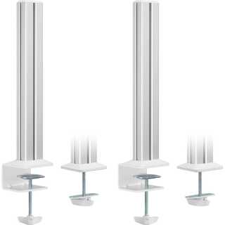 InLine - Slatwall Befestigungssäulen Aluminium, für Tischhalterung Panel, 2er Set