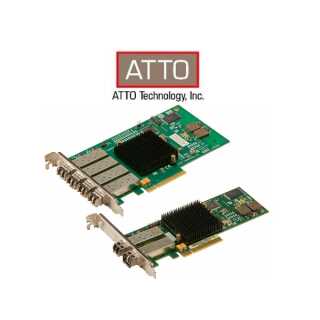 ATTO - Celerity FC Fibre Single Channel 32Gb Gen 6 FC to x8 PCIe 3.0 Host Bus Adapter, Low Profile, LC SFP+ included