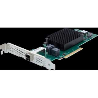 ATTO - 4-Port External/4-Port Internal 12Gb SAS/SATA to x8 PCIe 3.0 Host Bus Adapter, Low Profile