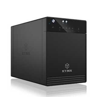 ICY BOX - IB-3740-C31 - Externes 4-fach System für 3,5" SATA Festplatten, USB 3.1 Gen2, Type-C® - black