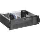 19 Zoll ATX-Industriegehäuse 3HE, schwarz, ohne...