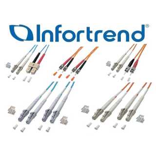 Infortrend - Optical FC cable, LC-LC, MM-50/125, Duplex, LSZH, O.D.=1.8mm*2, 1 Meter