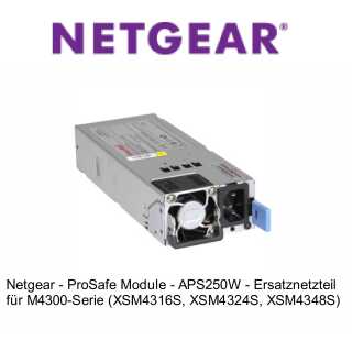Netgear - ProSafe Module - APS250W - Ersatznetzteil für M4300-Serie (XSM4316S, XSM4324S, XSM4348S)