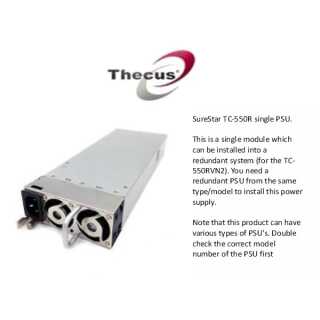 Thecus - N8900 - Netzteil PSU 550 Watt - SureStar TC-550R single PSU - bulk / Refurbished