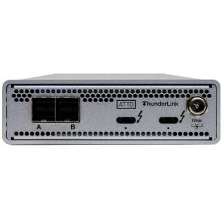 ATTO - ThunderLink Dual 40Gb to 8-Port 12Gb SAS/SATA Thunderbolt 3 Adapter, IEC C-13 power cord included