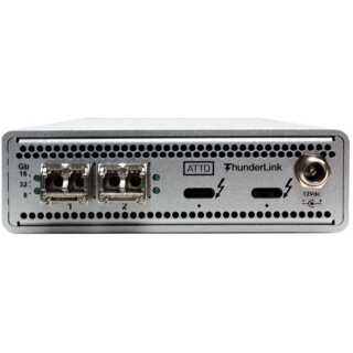 ATTO - Thunderbolt Thunderlink - ThunderLink 2x 40Gb Thunderbolt3 to 2x 32Gb Fibre Channel inc. Optical SFP+ LC Long Range Single Mode